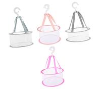 OATIPHO 4 pièces Panier de Séchage Suspendu pour Éponge de Maquillage et Petits Vêtements Filet Ventilé pour et Organisé pour Maison Appartement et Voyage Gris