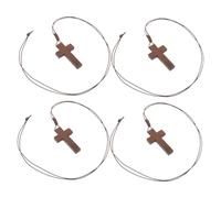 OATIPHO 4 Pièces Pendentif Rétro Religieux avec Corde Réglable Bijoux Unisexes pour Hommes et Femmes pour Décoration et Entre