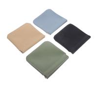 OATIPHO 4 Pièces Pochette de Maquillage Sacs Cosmétiques Portables Vert Matcha Jaune Abricot Bleu et Noir Organisateur Pratique et Multifonctionnel pour Voyage et Usage