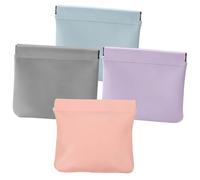 OATIPHO 4 Pièces Quatuor Pcs Trousse de Étanche Fermeture Sac de Rangement Portable pour Cosmétiques