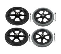 OATIPHO 4 Pièces Roues de Remplacement pour Fauteuil Roues Anti-dérapantes Solides pour Déambulateur et Poussette Roulettes de Mobilité Durables avec Conduite Confortable et Direction