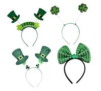 OATIPHO 4 pièces Set de Têtes Verts Fête Saint Patrick Accessoires à pour Costume de Carnaval Décorations Festives et Déguisement Irlandais