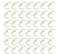 OATIPHO 40 Crochets D’Oreilles Français Ronds 14K Dorés - Apprêts Légers pour Boucles D’Oreilles DIY - 40 Pièces pour Création Bijoux Artisanaux - Fermoirs Sécurisés et Confortables