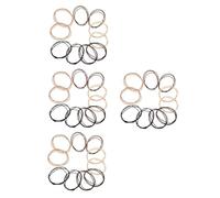 OATIPHO 40 Pièces Hair Ties For Women Elastic Triple Layer Thick Bands With Beads No Damage Small Hair Rubber Bands For Everyday Hairstyles