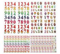 OATIPHO 40feuilles Autocollants Mousse Pour Garçon Fille Stickers Adhésifs Délicats Lettres Chiffres Pour Décoration Créative