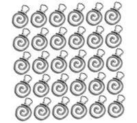OATIPHO 40pièces Charms Spirale Antiques Pour Bijoux Pendentifs Pour De Bracelets Et Colliers