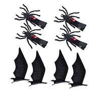 OATIPHO 4paires Pinces à Cheveux Araignée pour Halloween Lot de Barrettes Garçon Fille Cosplay Accessoires Cheveux Fête