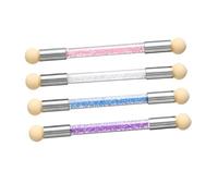 OATIPHO 4pièces Éponges à Ongles Double Tête Pour Nail Art Mélangeurs Art Outils Pour Pastels à Huile Stylo Éponge Mélangeur