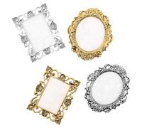 OATIPHO 4pièces Palette de Mélange Résine pour Nail Vernis Style Rétro Présentoir à Vernis pour Peinture à Ongles Gel et Maquillage