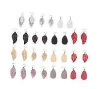 OATIPHO 5 Paires Boucles d'oreilles à paillettes boucles d'oreilles en forme de larme boucles d'oreilles scintillantes boucles d'oreilles pendantes cuir
