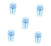 OATIPHO 5 Pièces Boîte de Rangement Brosse à Dents Portable avec Gobelet Protecteur et Plateau Liquidités Organisateur Multifonction pour Voyage et Salle de Bain Bleu