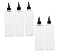 OATIPHO 5 pièces Bouteilles à Embout Lot de Flacons Rechargeables pour Teinture Capillaire Bouteilles Souples Fuite pour Application Précise