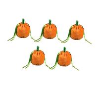 OATIPHO 5 Pièces Sachet à de Citrouille Ensemble de à Surprise pour Halloween Pochettes à Friandises avec Cordon pour et Événements Spéciaux