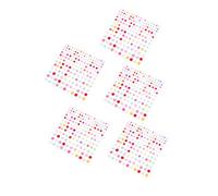 OATIPHO 5 Pièces Stickers Perles Faciales Autocollants Diy Décorations Artisanales Auto Adhésives pour Maquillage Visage et Créations Personnalisées
