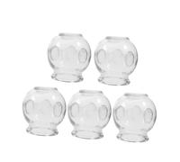 OATIPHO 5 Pièces Ventouses Verre Kit De Ventouses à Domicile Avec Pompe Tasse à Vide Chinoise Pour Massage Et Thérapie Par