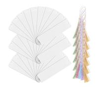 OATIPHO 50 Ensembles Marque-pages Acrylique Transparent Vierge DIY avec | Loisirs Créatifs, Format Portable et Léger, Usage Quotidien, Étiquettes pour Présents et Projets DIY