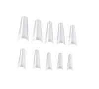 OATIPHO 500 Pièces Faux Ongles Manucure Accessoires de Pratique pour Art des Ongles Palette de Transparentes pour Exposition et Entraînement