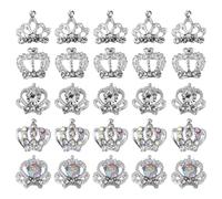 OATIPHO 50pièces Décorations Pour Ongles Alliage Forme De Couronne Breloques Pour Manucure Avec Strass Accessoires Pour Nail Art Diy