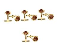 OATIPHO 5paires Boutons De Doré Pour Femmes Accessoires De Chemise Avec Motif Floral Pour Mariages Et Tenues Élégantes