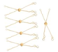 OATIPHO 5pièces Bracelet Réglable Chaîne Avec De Accessoires Pour Bijoux Chaînes Extension Pour Bracelets or