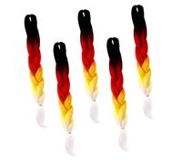 OATIPHO 5pièces Faux Cheveux Tressés Dégradés De De Tresses Pour Filles Tresse Africaine Fil Haute Température