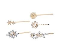 OATIPHO 5pièces Lot De Barrettes Cheveux Strass Motif Fleur Étoile Tournesol Féminin