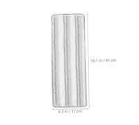 OATIPHO 5pièces Lot de Têtes De Serpillière Microfibre Lavables Recharges pour Balai à Franges Essorables Nettoyage De Sols Humide Ou Sec