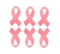 OATIPHO 6 Pièces Broches Ruban Rose Lot de Épingles Décoratives Sensibilisation Cancer Du Sein Pin Ruban Rose pour Femmes Symbole Représentatif de Soutien et Prévention