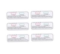 OATIPHO 6 Pièces carte de test carte de détection UV carte indicateur UV carte d'identification de lumière UV indicateur de lumière UV Carte de lecture d'intensité LED PVC