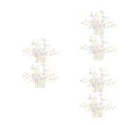 OATIPHO 6 Pièces Peigne de Mariage Fleur Faux Perles Accessoire Cheveux Adaptable pour Mariée Photoshoot Banquet