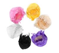 OATIPHO 6 Pièces Perruques Courtes Bob Colorées Pack pour Femmes et Filles Accessoires Hypoallergéniques Confortables et Faciles à Coiffer pour Fête Cosplay Halloween et Soirée