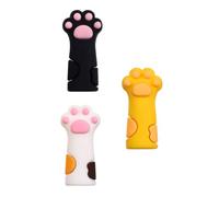 OATIPHO 6Pcs Capuchons en Silicone Forme Patte de Chat Protection Réutilisable pour Ciseaux de Cuticules Outils Manucure Pédicure