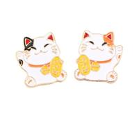 OATIPHO 6pièces Broche Chat Maneki Neko Créative Accessoire De Mode Miniature Pour Vêtements Comme Pour Nouvel An Et Festivals