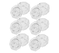 OATIPHO 6pièces Fournitures De Nail Art Récipient Cristal Pour Ongles Coupé Cristal Pour Nail Art Coupes Pour Support Verre Pour Manucure