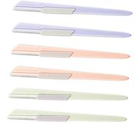 OATIPHO 6pièces Rasoirs à Sourcils Portables Lot Couvercle Coulissant Pour Poils Visage Outils De Rasage Des Sourcils