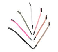 OATIPHO 7 Pièces séparateur de cils Applicateur eye-liner peigne à sourcils pour les sourcils brosse peigne à cils pinceau anti- pinceaux eyeliner métal