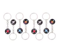 OATIPHO 8 Pcs Record Porte-Clés, Cotillons Disque Vinyle, Original Rétro Métal Suspendu Ornement Pendentif Léger