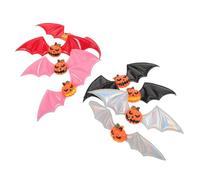 OATIPHO 8 Pièces Halloween Hair Clips Multi-color Gothic Pumpkin And Bat Wings Side Hairpins For Women And Costume Party Accessories