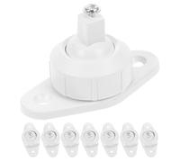 OATIPHO 8 Pièces Support Orientable pour Détecteur D’Alarme Pir, Montage | Installation Rapide, Stabilité Renforcée, Positionnement Précis du Capteur, Plastique et Métal, Blanc