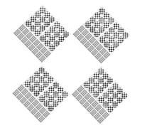 OATIPHO 80 Pièces Autocollants Ronds Noirs et Blancs à pour Décoration de Sacs et Enveloppes Thème Course Polyvalentes pour Fête Anniversaire et