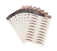 OATIPHO 8feuilles Autocollants Sourcils Imperméables Faciles Utiliser Sourcils Clairsemés Autocollants Maquillage
