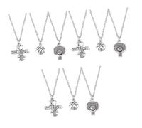 OATIPHO 9pièces Collier Pendentif Basketball De Basketball Panier Aime Pour Couples Pour Et Femmes Romantique