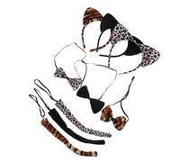 OATIPHO 9pièces Serre-tête Oreilles Et Queue Costume De Spectacle Pour Garçon Fille Queues De Déguisement De Cosplay Pour Fête