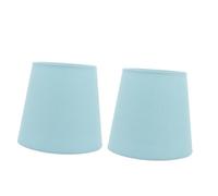 OATIPHO Abat-Jour en Tissu Bleu Glacier Petit Format Cache-Lampe 2 Pièces Compatible Lampadaire et Applique Murale Diffuseur de Lumière Douce pour Usage Intérieur