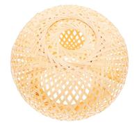 OATIPHO Abat-Jour Tressé en Bambou Naturel Diamètre Moyen Décoration DIY Simple Abat-Jour Décoratif pour Lampe Suspendue Adapté pour Salons Restaurants et Hôtels