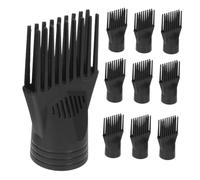 OATIPHO Accessoire pour sèche-cheveux 10 pièces Peigne concentrateur en plastique taille longue pour coiffures professionnelles en salon de coiffure