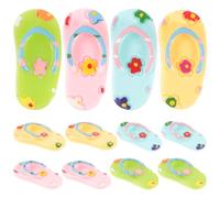 OATIPHO Accessoires Breloques Résine 12 Pièces Mini Claquettes pour Fabrication Bijoux et Décoration Coque Téléphone Plage