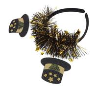 OATIPHO Accessoires Pour Réveillon Du Nouvel An Bandeau De Fête Avec Lettres Anglaises Coiffe Décorative Pour Saint-sylvestre