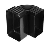 OATIPHO Adaptateur de Descente de Gouttière Coudé 90° en Alliage D’Aluminium Raccord Ondulé Étanche 50X80 MM pour Évacuation des Eaux Pluviales Installation Flexible pour Système