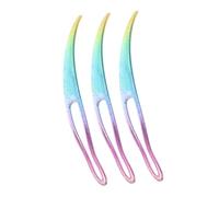 OATIPHO Aiguilles à Nattes Ergonomiques Lot de 3 Outil Pratique pour Nattes Accessoire de Coiffure pour Cheveux Utilisation Quotidienne